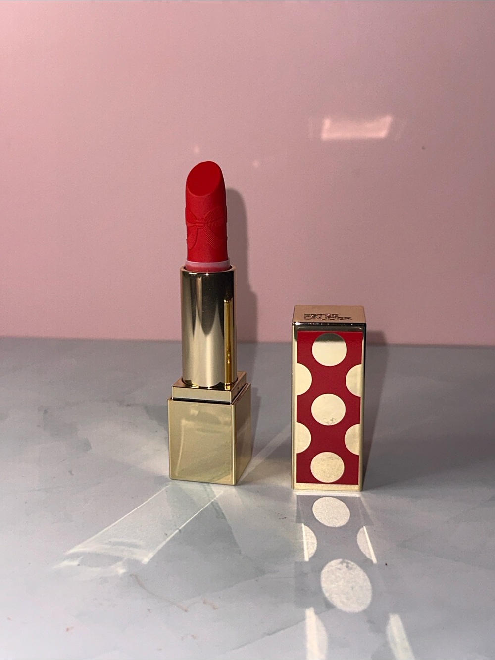 Estée Lauder Red Matte Lipstick with Decorative Case